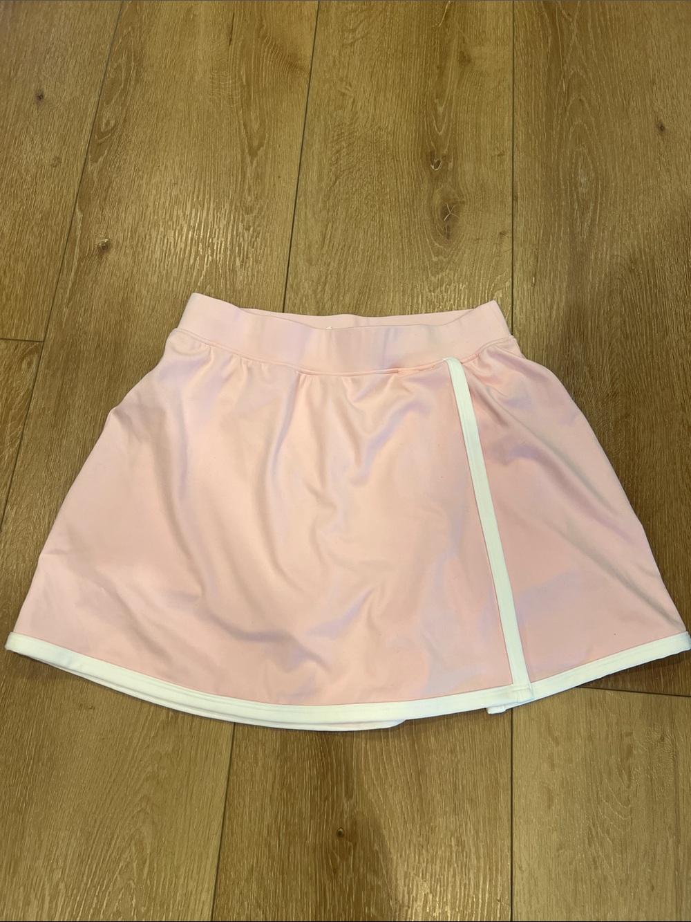 Women's Pink Athletic Skort with White Trim